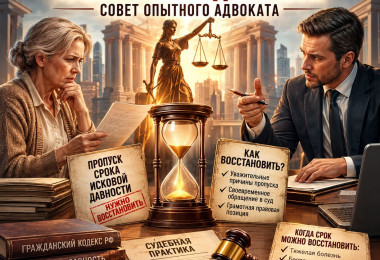 Как восстановить пропущенный срок исковой давности: совет опытного адвоката