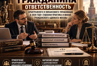 Банкротство гражданина: ответственность управляющего в 2026 году: судебная практика