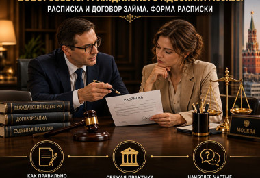 Как правильно составить денежную и долговую расписку в 2026 году
